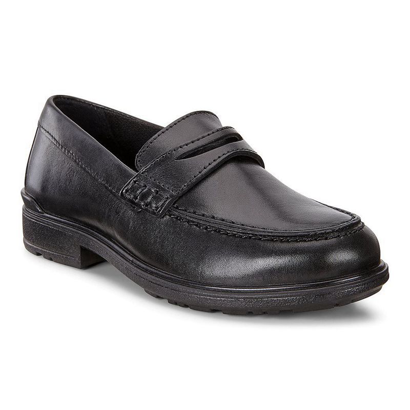 Kids Ecco Cohen - Slip-Ons Black - India SDUMZC673